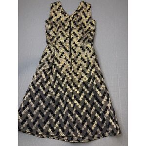 Marciano By Guess Dress Girls 14 Gold Metallic Fit and Flare Old Hollywood EUC